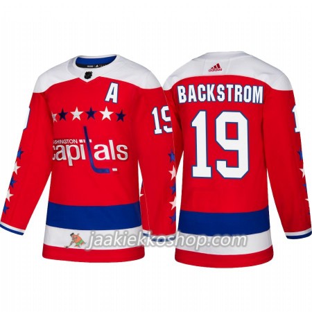 Miehille NHL Washington Capitals Pelipaita Nicklas Backstrom 19 Adidas Alternate 2018-19 Authentic